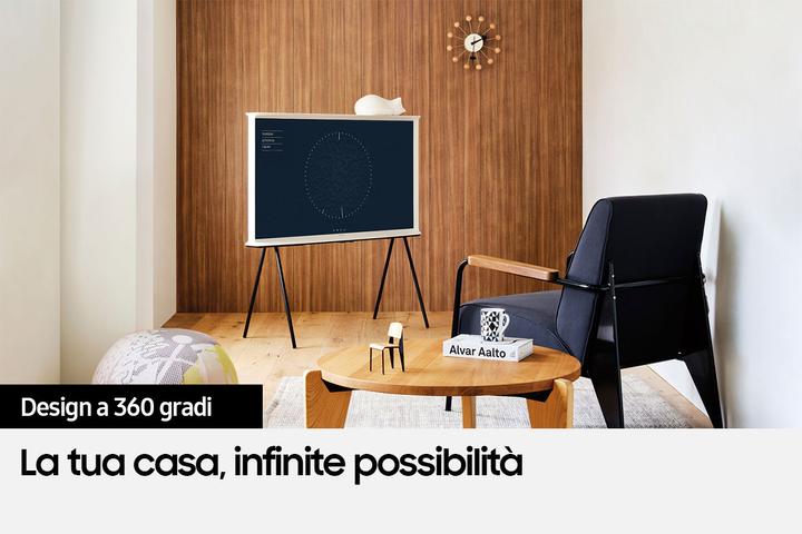 Actual product image Samsung The Serif QE55LS01BAU 55 4K Ultra HD SmartTVG (55", LS01B, QLED, 4K, 2022)