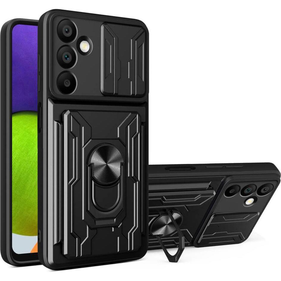 Cover-Discount Galaxy A16 - Armor Case mit Kickstand (Samsung Galaxy A16 5G), Smartphone Hülle, Schwarz