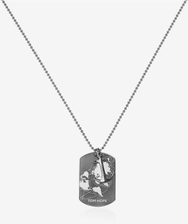 Produktbild Tom Hope World Tag Silver Necklace (Edelstahl)
