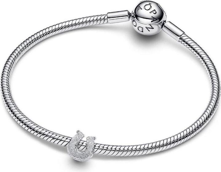 Image du produit Pandora Mini breloque en forme de fer à cheval texturé (Argent 925, Argent massif)
