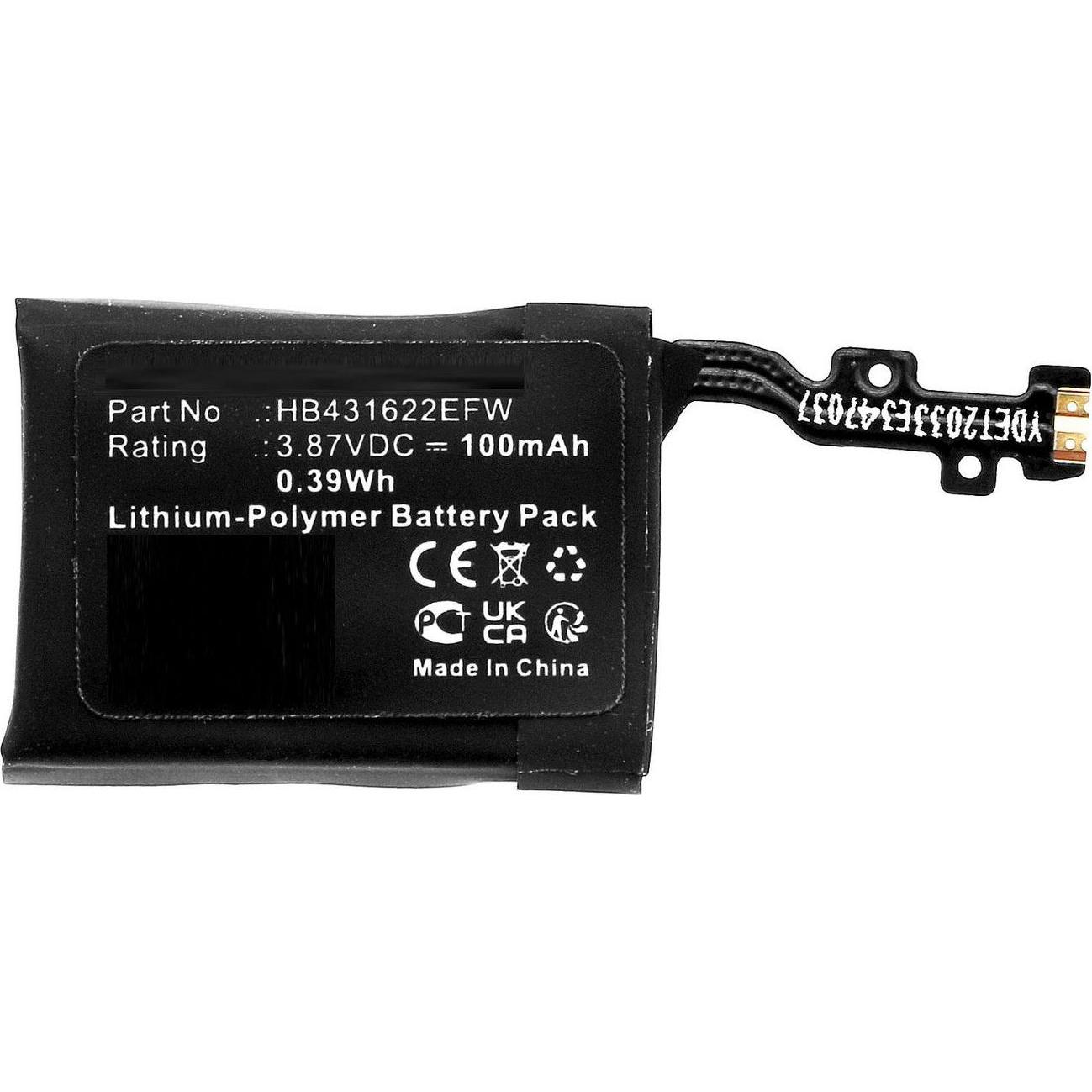 CoreParts Battery for Huawei Smartwatch, Smartwatch Zubehör