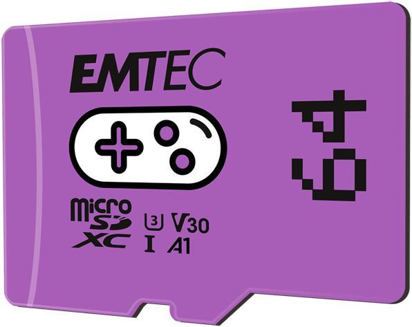 Image du produit Emtec Carte MicroSD SDXC CL.10 UHS1 U3 V30 Gaming (64 Go, microSDXC, U1, UHS-I)