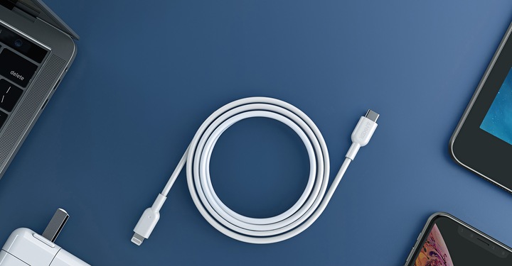 Produktbild Anker A8613G21 PowerLine Select Kabel USB-C / Lightning white (1.83 m)