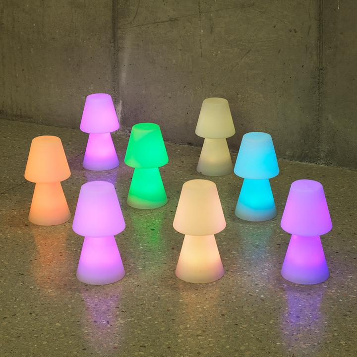 Actual product image Newgarden LOLA 30 LED table lamp with touch sensor 20cm + RGB, rechargeable battery indoor & outdoor IP65 (315 lm)