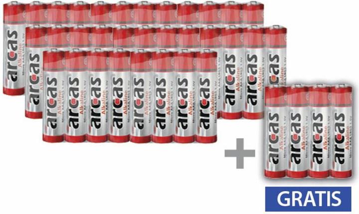 Image du produit Arcas Alkaline 32AAA +4 gratis (4 pcs, AAA, 1120 mAh)