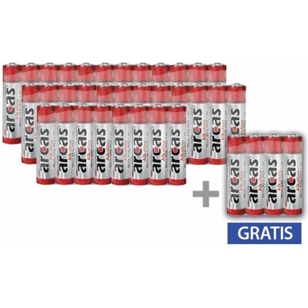 Thumbnail - Arcas Alkaline 32AAA +4 gratis (4 Stk., AAA, 1120 mAh), Batterien + Akkus