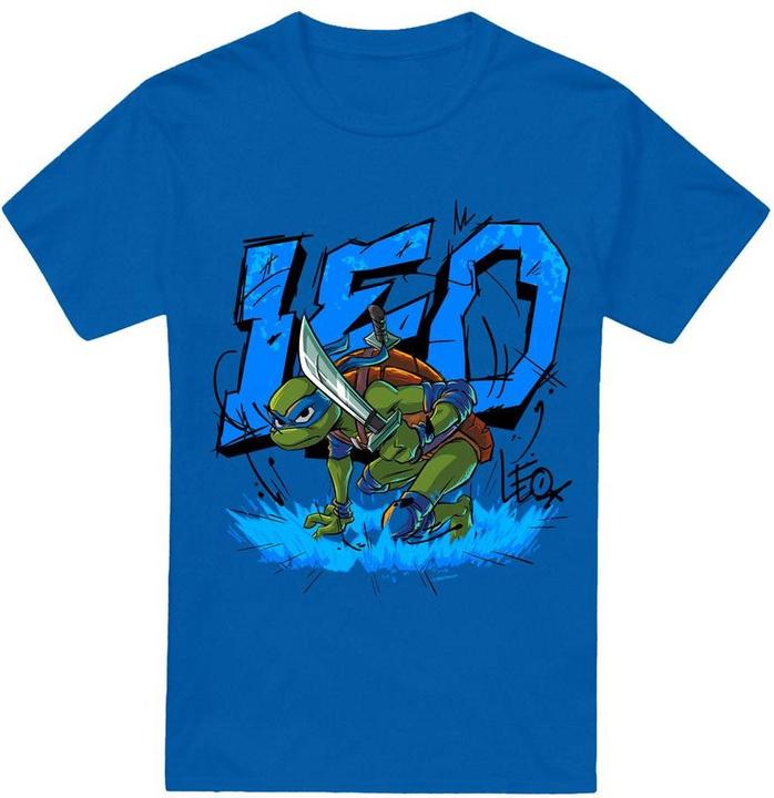 Actual product image Teenage Mutant NT Mens Groundbreaking Leonardo T-Shirt (XXL)