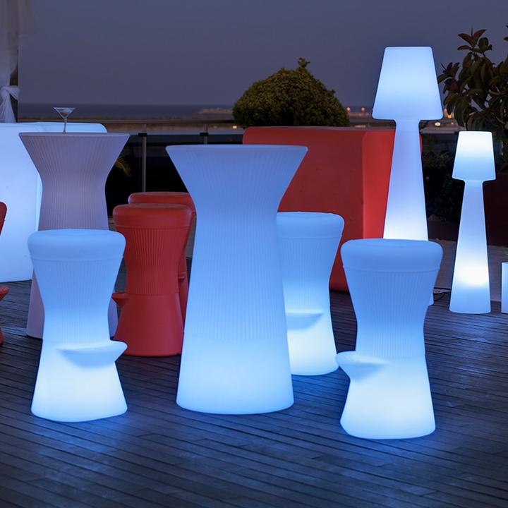 Image du produit Newgarden CAPRI 110 Table de salon LED Outdoor, éclairée + RGB, batterie, télécommande Intérieur & Extérieur I (360 lm)