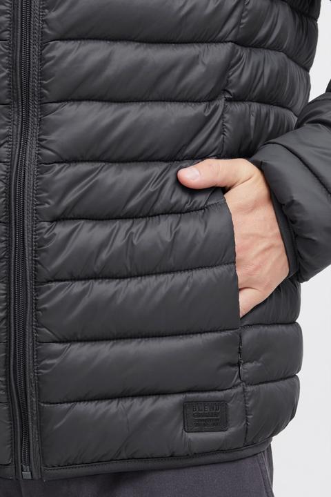 Actual product image Blend Nils Men's Quilted Jacket Puffer Jacket Padded Jacket With High Neck (M)
