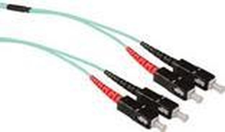 Actual product image ACT 10 meter Multimode 50/125 OM3 duplex ruggedized fiber cable with SC connectors (10 m)