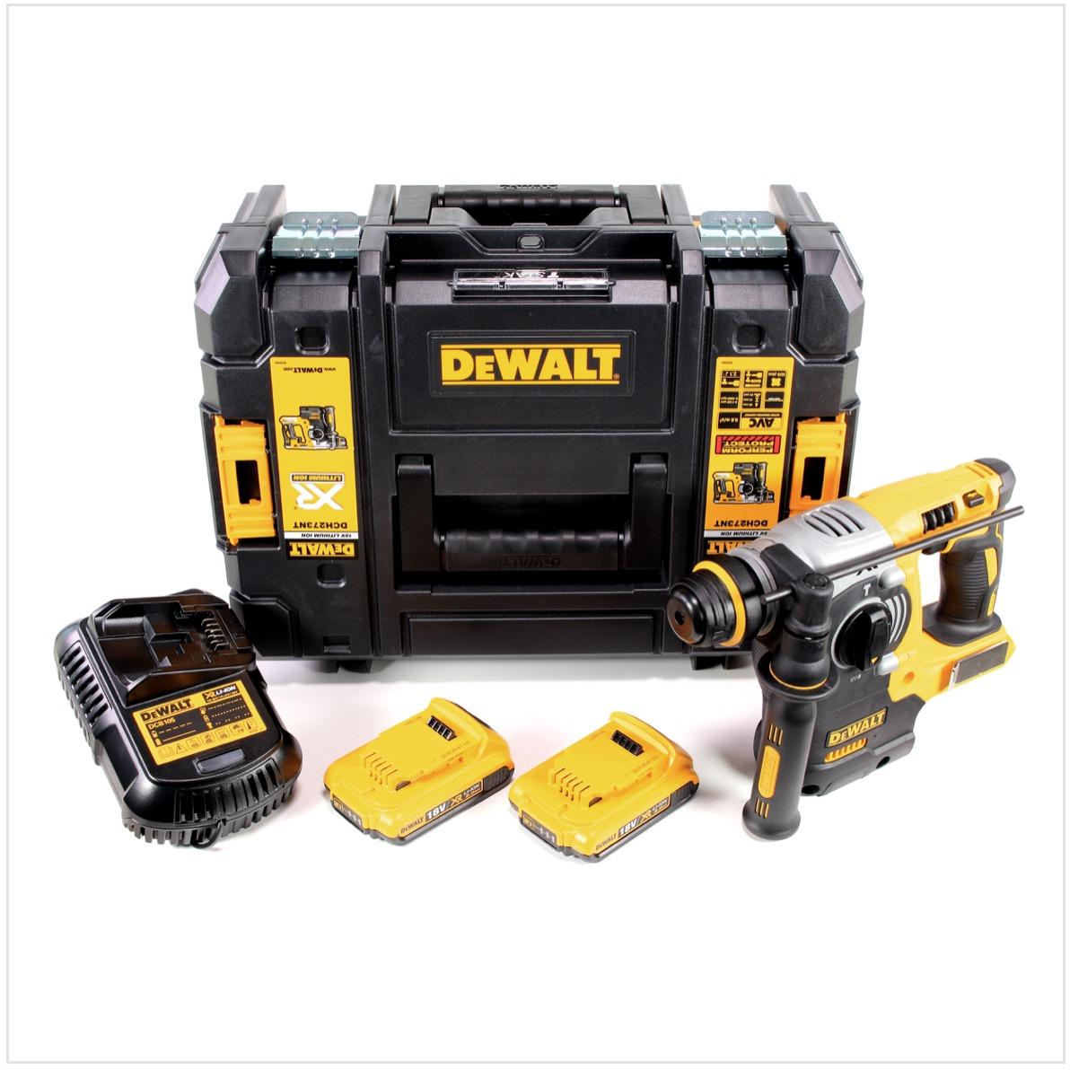 Thumbnail - DeWalt, Bohrmaschine + Akkuschrauber, DCH 273 D2 Akku Kombihammer 18V 2,1J SDS-Plus Brushless + 2x Akku 2,0Ah + Ladegerä...