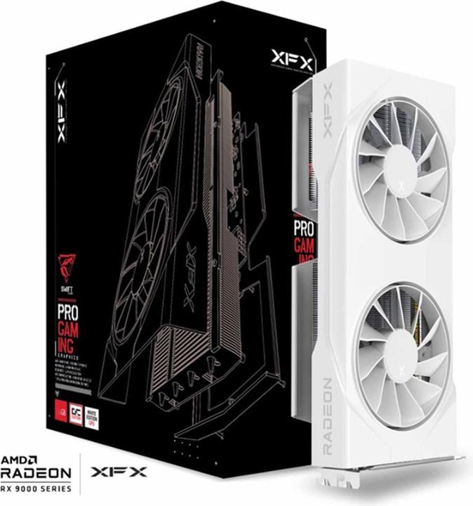 Image du produit XFX Swift Radeon RX 9060 XT OC White Gaming Edition (8 Go)