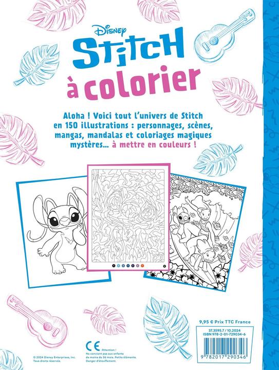 Image du produit Stitch à colorier (Français, Collectif, 2024)