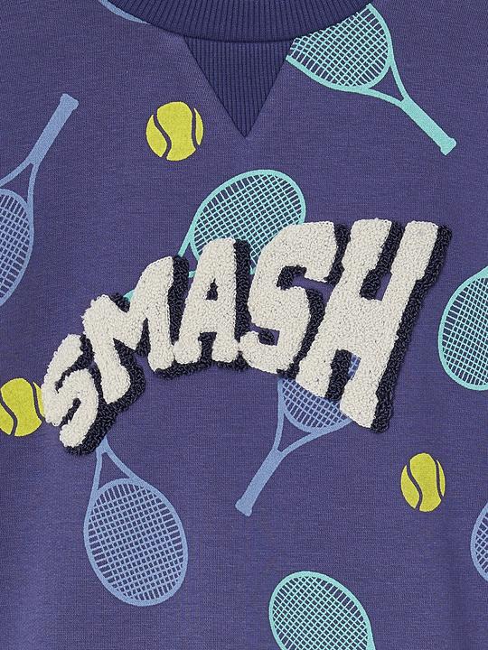 Produktbild Vertbaudet Jungen Sport-Sweatshirt mit Tennis-Print und Recycling-Polyester (110)