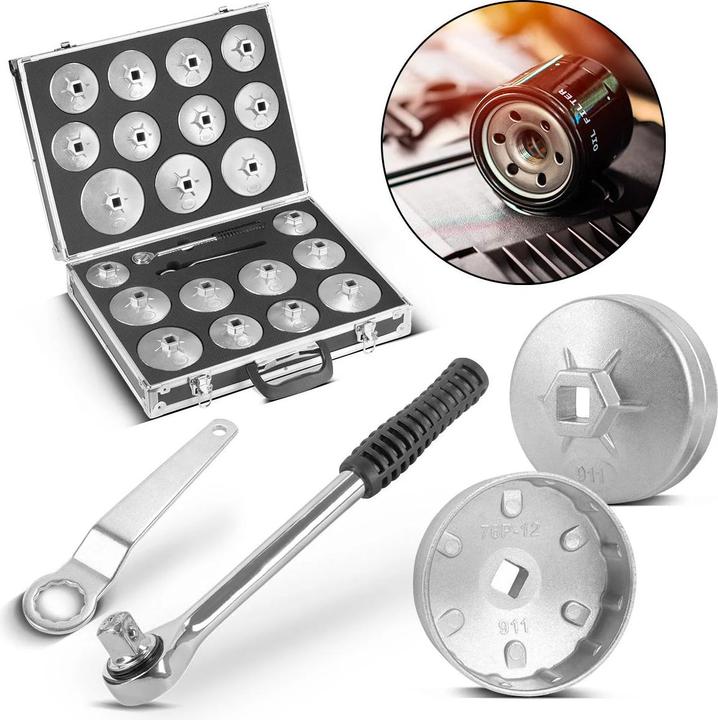 Actual product image Stahlwerk Oil filter spanner set 23-piece oil change tool set