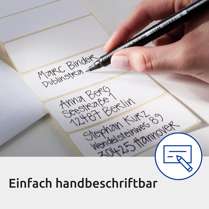 Produktbild Avery 3832 Abgerundetes Rechteck Dauerhaft Weiss 350Stück(e) selbstklebendes Etikett