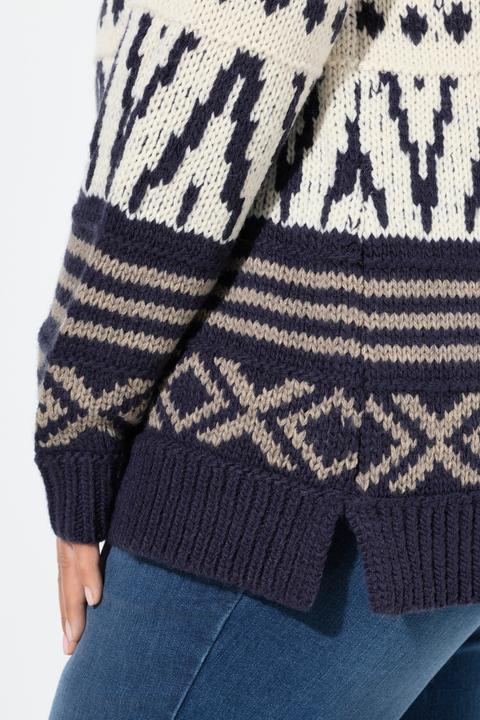Produktbild Laurasøn Strickpullover, Troyerkragen, Langarm (42)