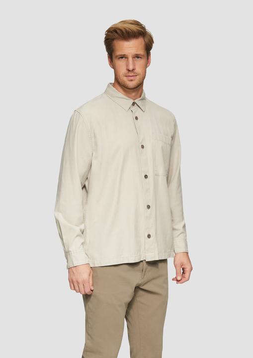 Image du produit S.Oliver Hemd Lässiges Overshirt mit Fischgrat-Struktur (3XL)