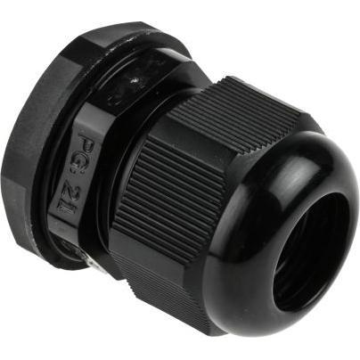 Rs Pro, Kabelverbindung, round top cable gland PG21 Black IP68