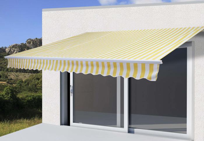 Actual product image Swisshandel24 Replacement cover for awning T791, folding arm awning replacement cover sun protection, 4,5x3m (4.50 m)