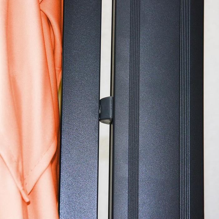 Immagine prodotto Swisshandel24 Ombrellone a semaforo, ombrellone da gastronomia, 3x3m (Ø4,24m) poliestere/alluminio 23kg (3 m)