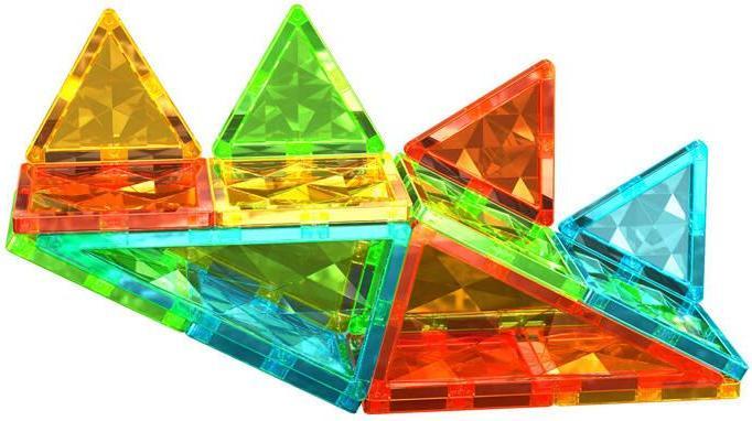 Actual product image Geomag Magnetic Tiles Gems
