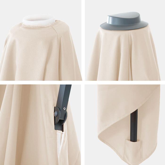 Actual product image Swisshandel24 Cover for luxury traffic light umbrella, parasol cover replacement cover, 3.5x3.5m (Ø4.95m) (3.50 m)