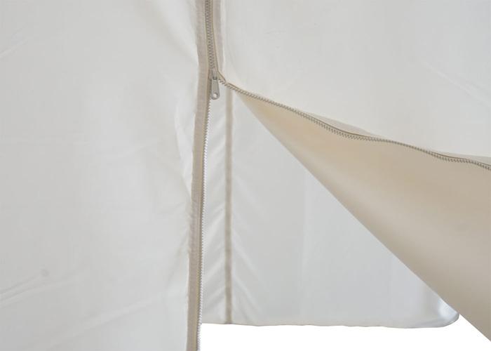 Produktbild Swisshandel24 4er-Set Seitenwand für Pergola, Ersatzseitenwand Pavillon, 3x3m Polyester creme (275 cm, 293 cm)