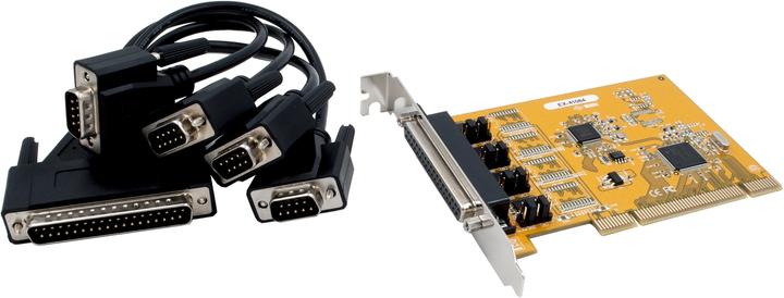 Produktbild Exsys PCI-Karte 4S RS-232 m.Octopus Kabel