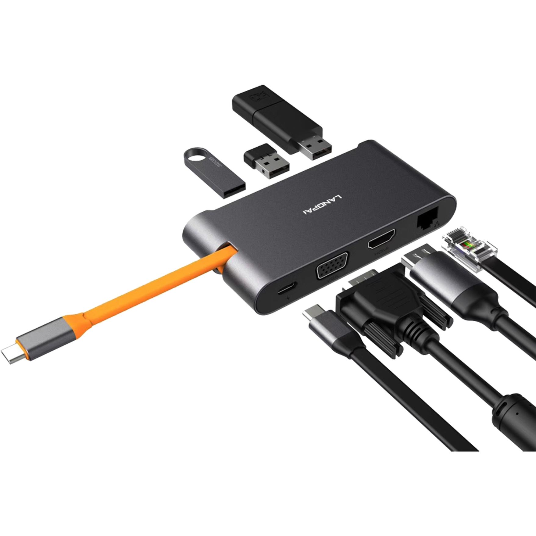 Thumbnail - Exsys Dockingstation EX-1220HM (Docking Port, 4 Ports), Dockingstation + USB Hub, Schwarz