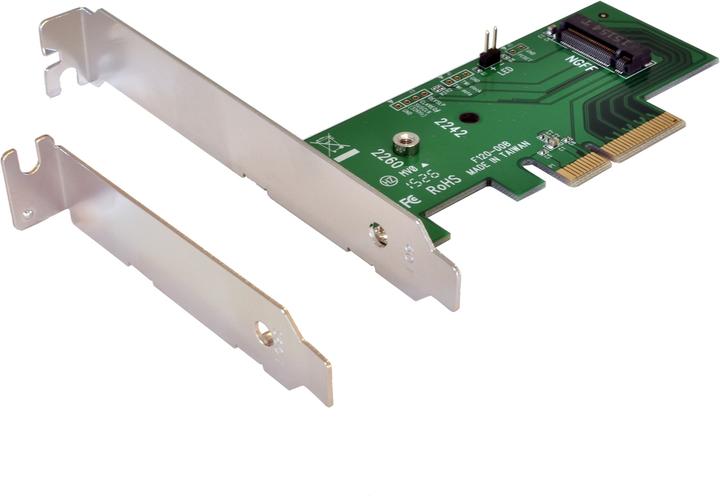 Exsys GmbH PCIe x4 to PCIe M.2 NGFF LP Adapter