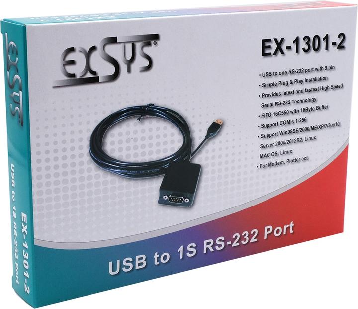 Produktbild Exsys USB 1.1 zu RS232 (1.80 m)