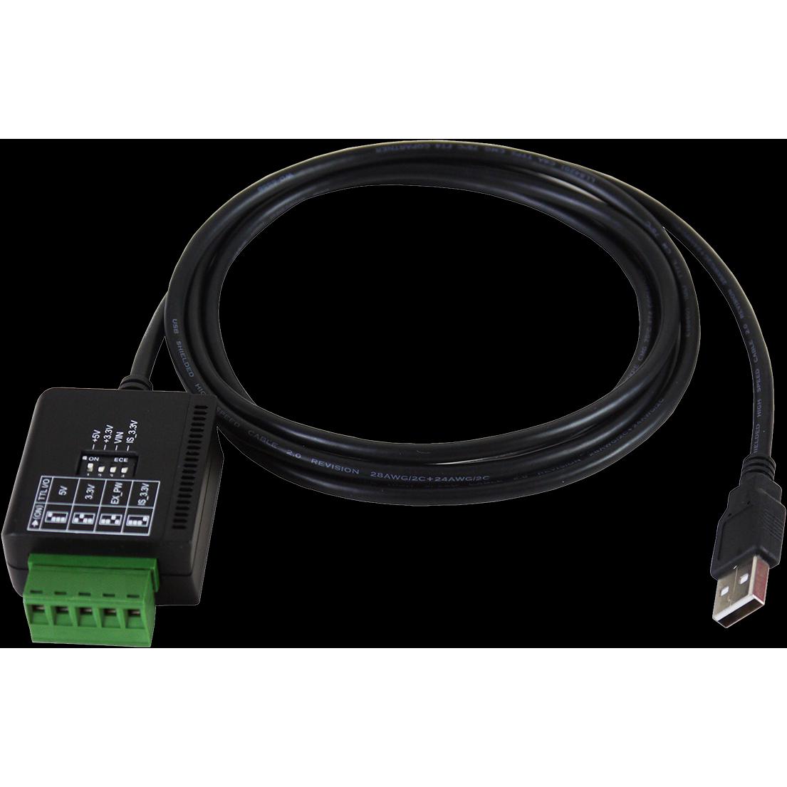 Exsys GmbH USB 2.0 zu 1S Seriell RS-232 TTL/CMOS mit 15KV Überspannungs-Schutz und 2.5KV Opto Isolation (F (1.80 m, Indu...