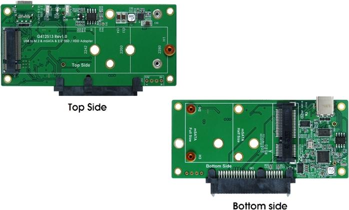 Immagine prodotto Exsys Connettore USB 3.1 C per M.2 o mSATA SSD & SATA