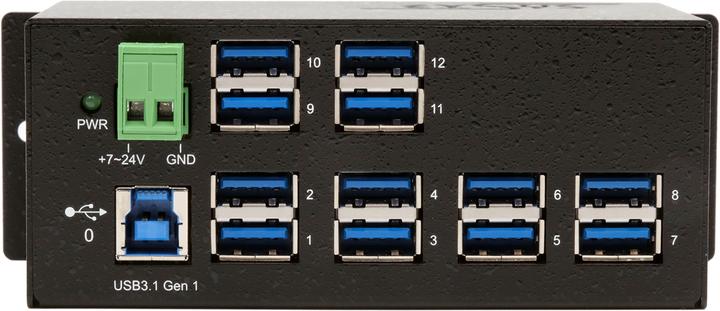 Actual product image Exsys EX-1112HMS, 12xUSB 3.0/3.1 Metal HUB (USB-B, 12 Ports)