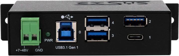 Actual product image Exsys Ex-1194hms, 4x USB 3.0 / 3.1 Hub (USB-B, 4 ports)