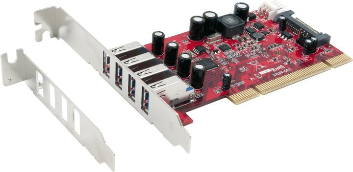 Actual product image Exsys EX-1093, 4 Port USB 3.0, PCI