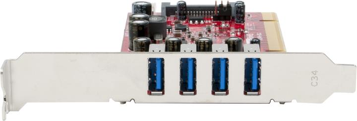 Actual product image Exsys EX-1093, 4 Port USB 3.0, PCI