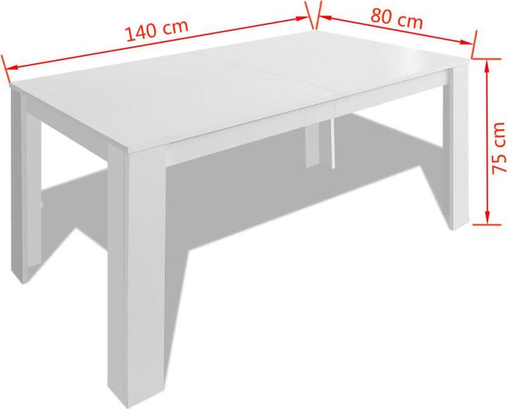 Produktbild vidaXL Magnolia (140 x 80 x 75.45 cm)