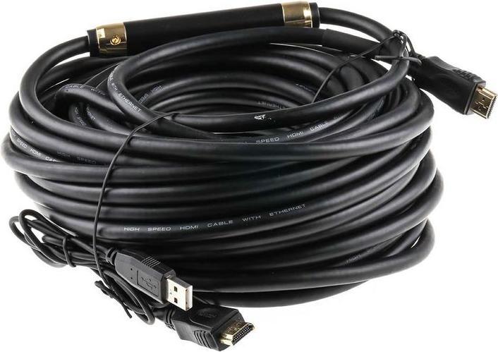Image du produit RS PRO Câble HDMI 20m, HDMI Mâle HDMI Mâle (20 m)