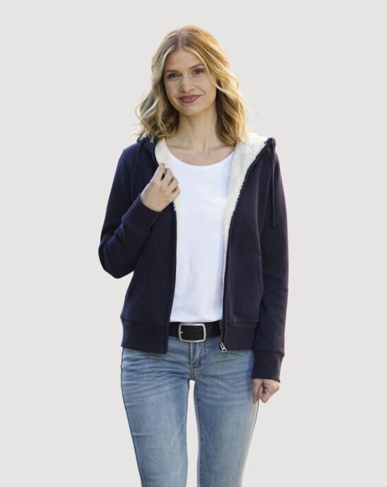 Produktbild Artime Sweatjacke mit Teddy-Futter, Kapuze und Känguru-Taschen (M)