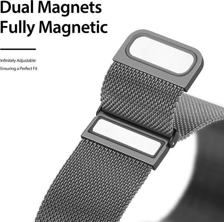Produktbild Dux Ducis Milanese Pro Armband (40 mm, 38 mm, 41 mm, Edelstahl, Apple Watch SE, Apple Watch SE (2022/2023), Apple Watch Series 6, Apple Watch Series 5, Apple Watch Series 4, Apple Watch Series 3)
