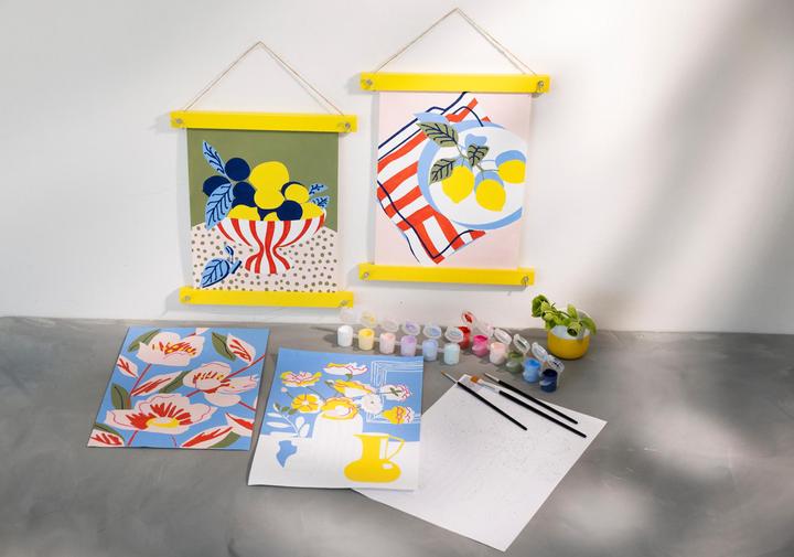 Image du produit Creativ Company Bastelfarbe Malen nach Zahlen mit Acrylfarben 4 Stück