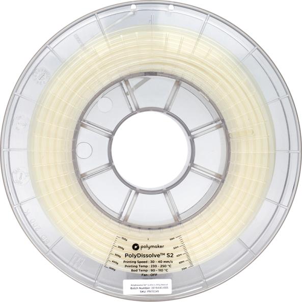 Thumbnail - Polymaker PolyDissolve S2 - Natural - 2.85mm (PVA, 2.85 mm, 500 g, Beige), 3D Filament, Beige