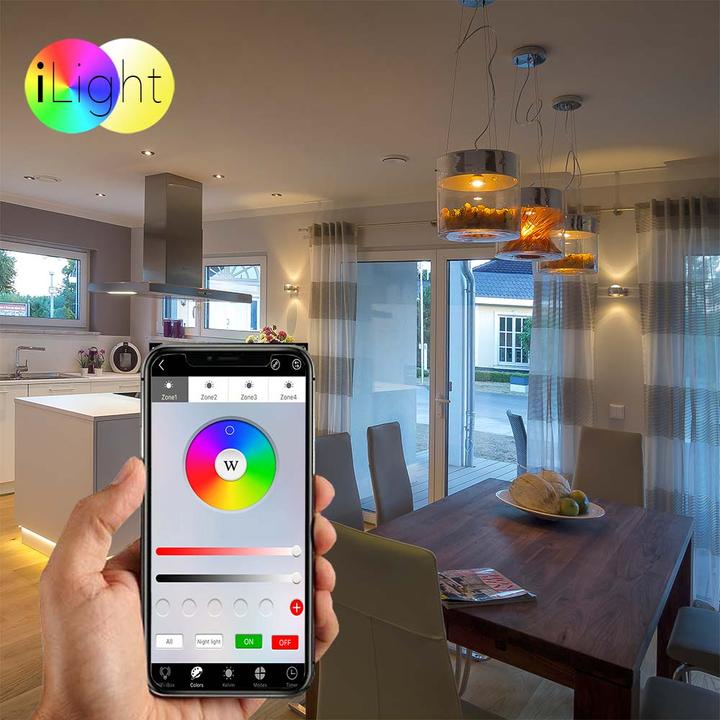 Produktbild iLight E27 GU10 LED Zigbee 3.0 RGBW CCT 2700-6500K (E27, 1100 lm, 1 x, F)