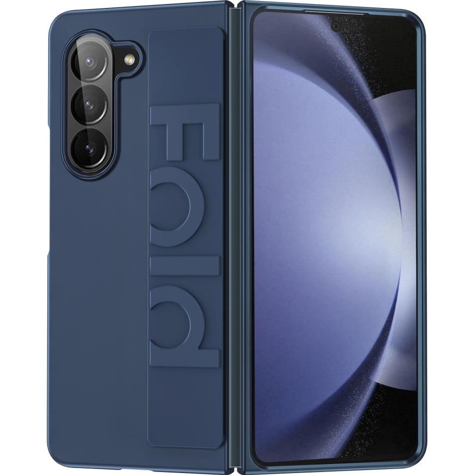 Screenguard GripCase Samsung Galaxy Z Fold5 Hand Strap Hard Case (Samsung Galaxy Z Fold5), Smartphone Hülle, Blau