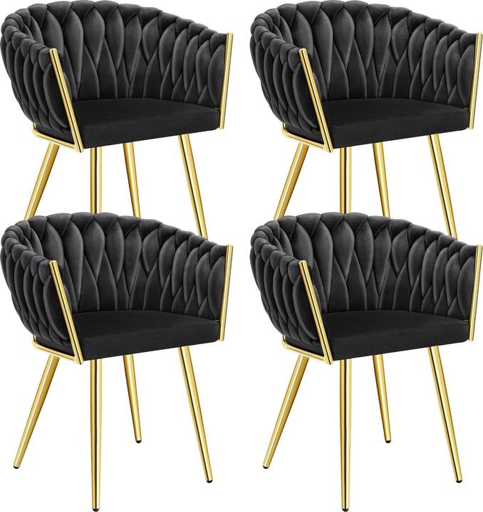 Actual product image tectake Esszimmerstuhl Astano 4er Set