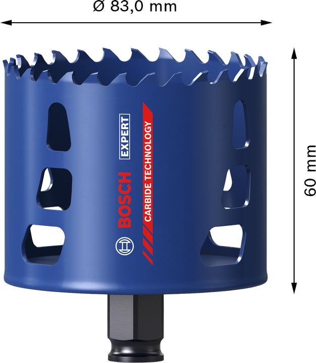 Image du produit Bosch Professional Zubehör Bosch Blau Zubehör 2608901899 EXPERT Power-Change Lochsäge Multi Material 83mm (83 millimètres)