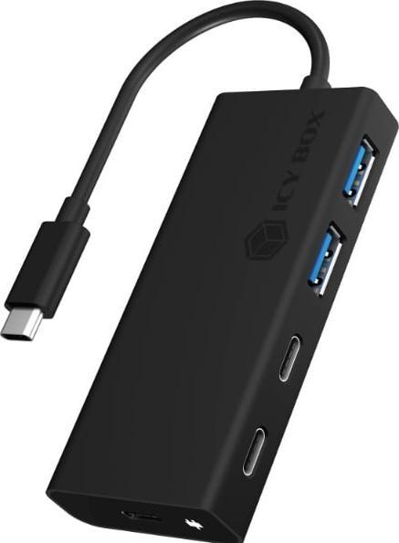 Produktbild Icy Box USB Hub mit USB Type-C® Anschluss und PD Port, IB-HUB1426-CPD (USB-C, 4 Ports)