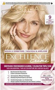 9 Zeer light blonde